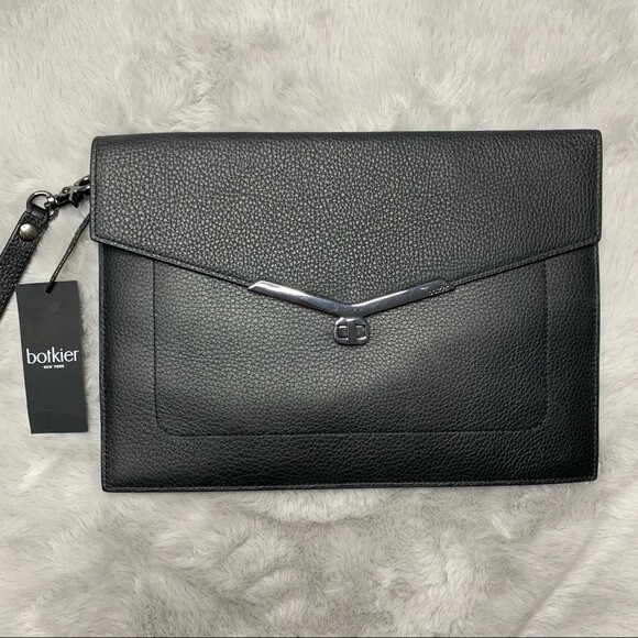 Botkier NEW Black Valentina Flap Clutch Wristlet